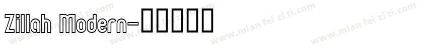 Zillah Modern字体转换